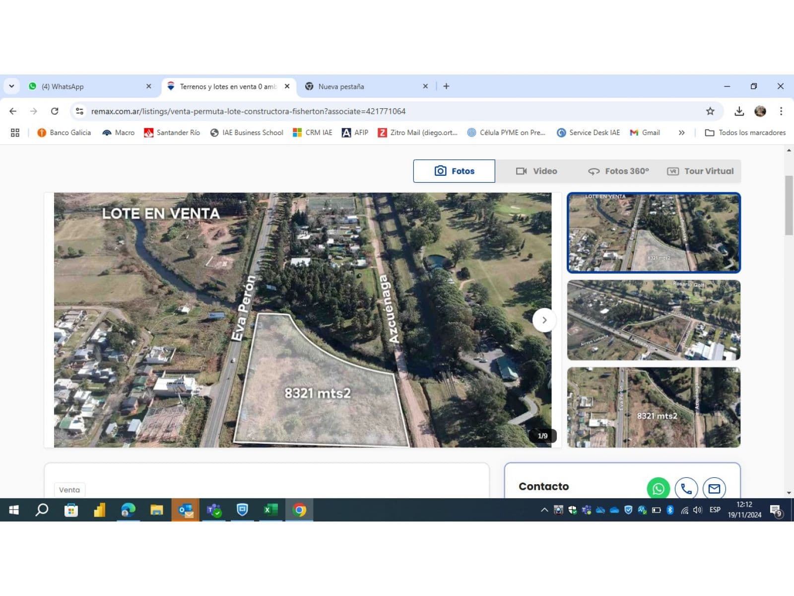 En venta terreno en Eva Perón entre arroyo Ludueña, MAlabia y Azcuenaga. - 1